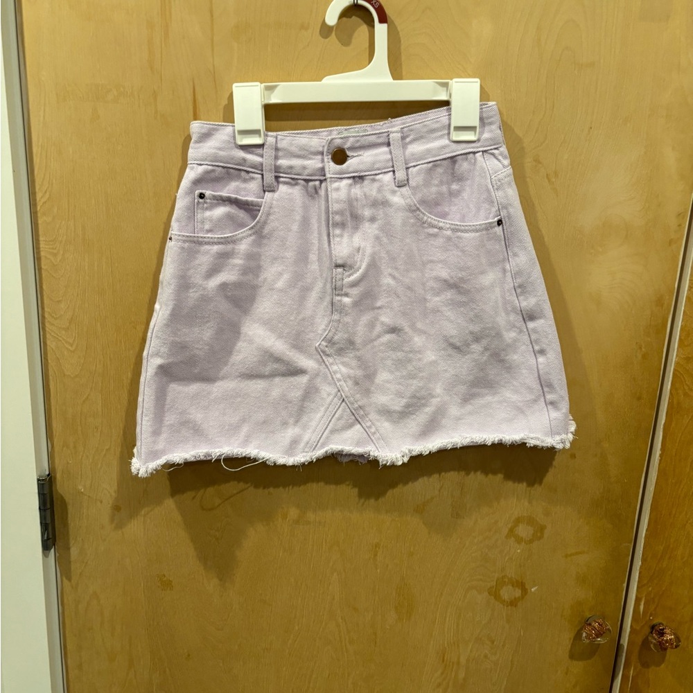 Princess Polly Lilac Denim Skirt